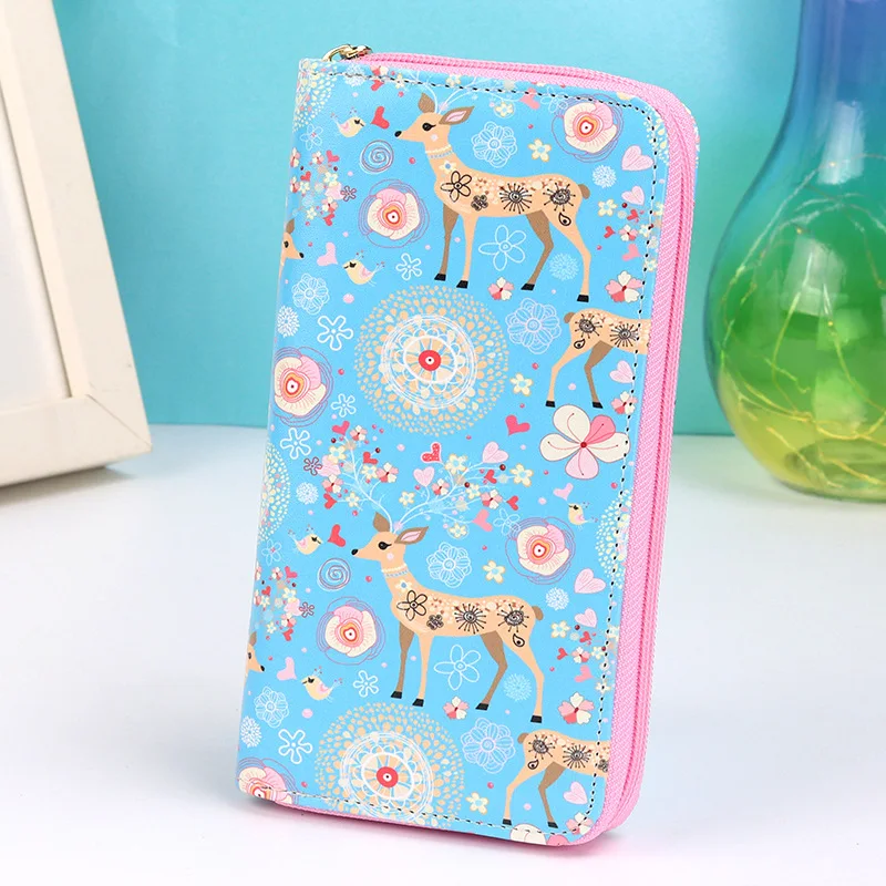 Модный женский кошелек из искусственной кожи длинные складные Кошельки для