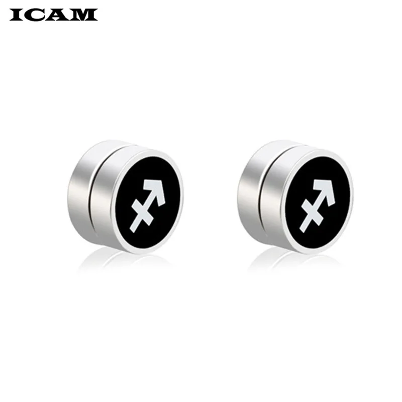 ICAM 1 пара магнитных сережек гвоздиков не имитация пирсинга для мальчиков и