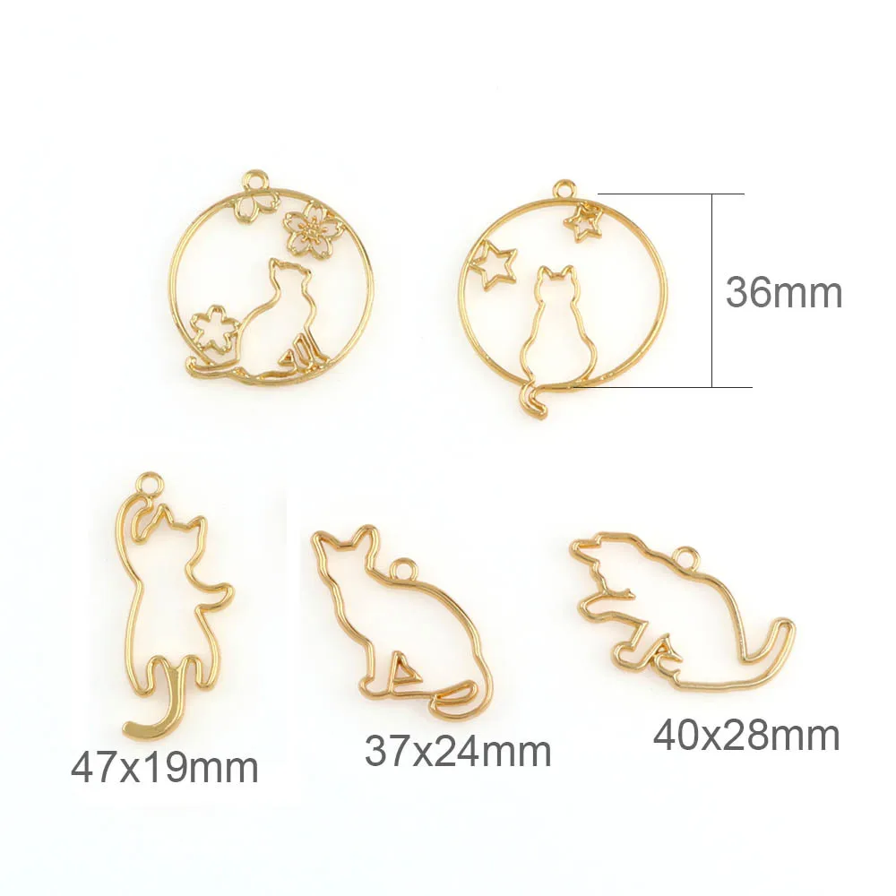 

UV Empty Frame Epoxy Pendant Necklace Border DIY Jewelry Making Accessories with Hole