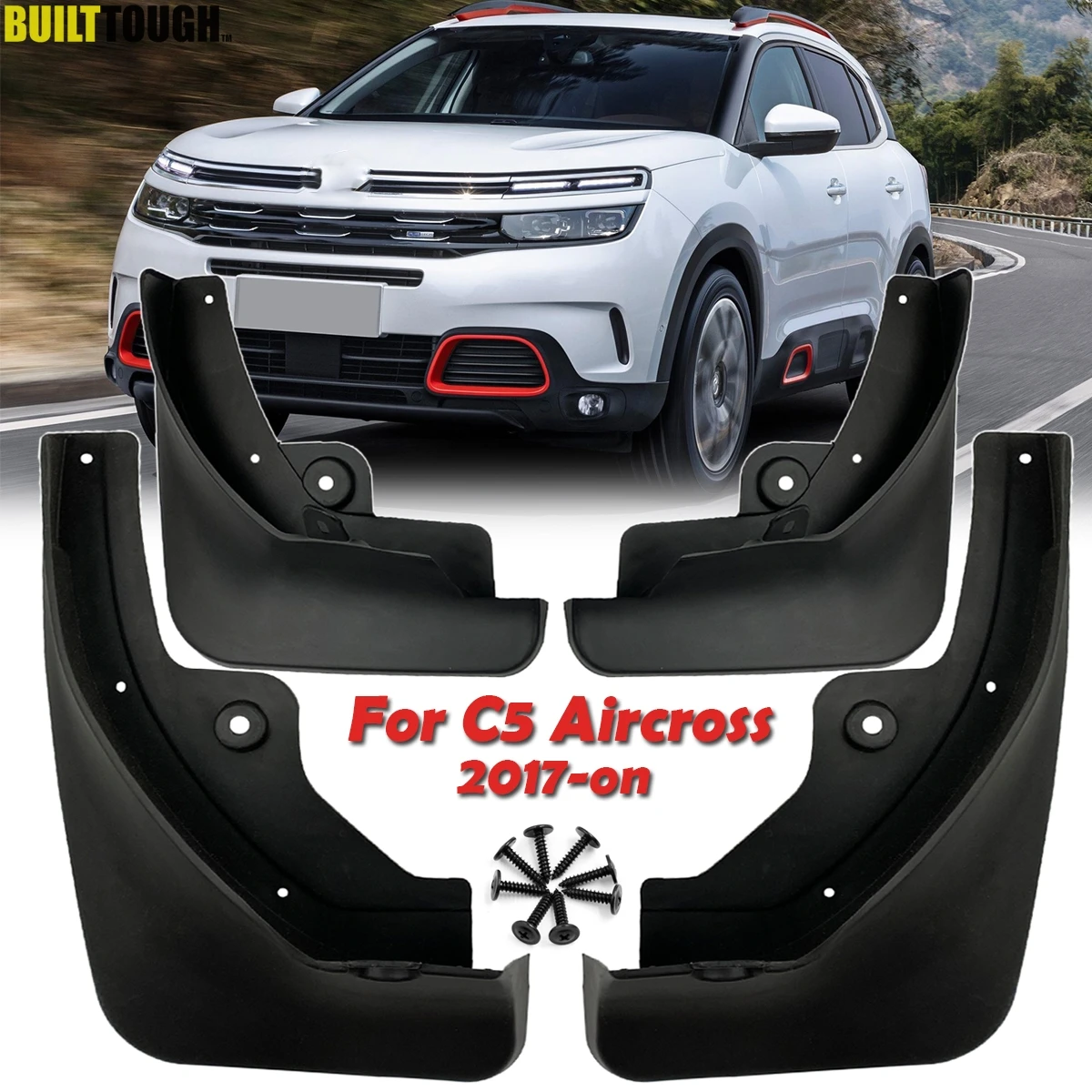 Комплект брызговиков для Citroen C5 Aircross 2017-on Брызговики Передние Задние откидные