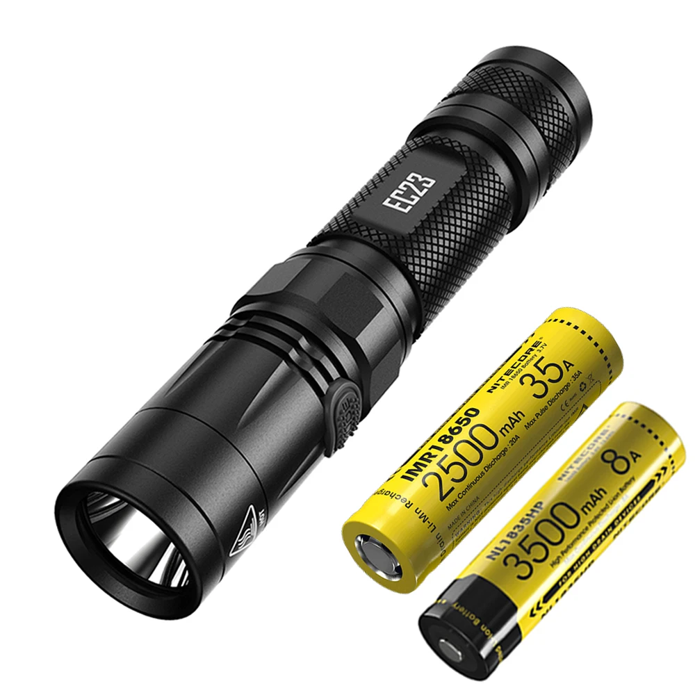EC23 2500mAh 3500mAh NITECORE EC23 фонарик CREE XHP35 HD светодиодный Макс 1800 люмен расстояние луча 255 м водонепроницаемый уличный фонарик поиск спасательный маяк - Испускаемый цвет: EC23 2500mAh 3500mAh