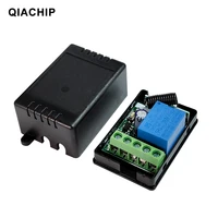 qiachip 433mhz universal wireless remote control switch dc 12v 1ch relay receiver module rf transmitter 433 mhz remote controls