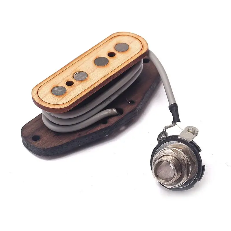 1 шт. Soundhole пикап четыре строки коробка для сигар клена 4-х полюсной акустическая Запчасти хамбакер для музыкальных инструментов для бас-гитары
