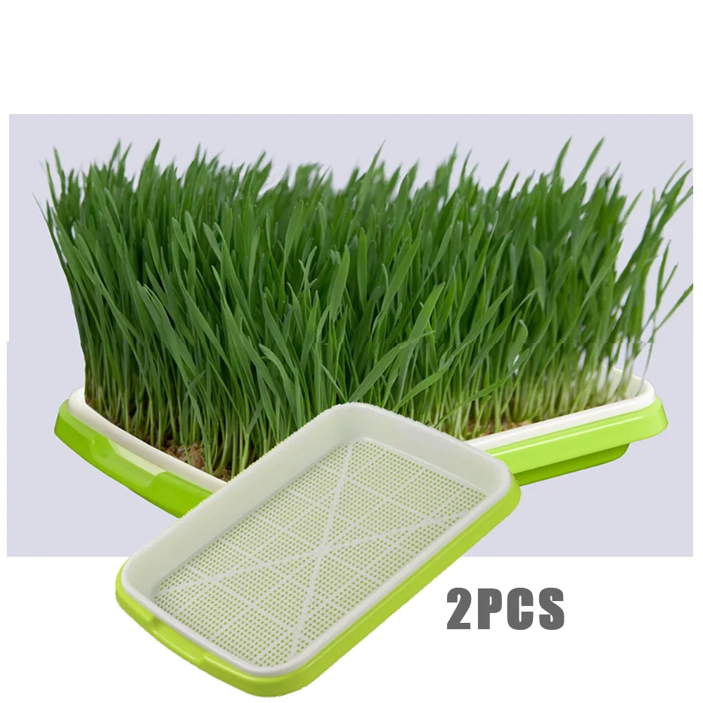 2 шт. двухслойный пластиковый поднос для саженцев | Дом и сад