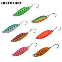 fishing spoons trout lures 7 pcslot 3 5g 3 4cm metal casting jig lures with single hook fishing lures