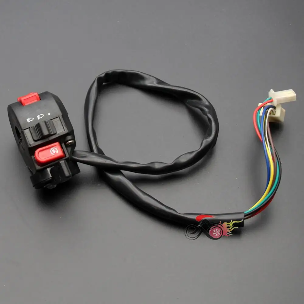 Левый убить переключатель света кнопка запуска двигателя дроссель коммутатор