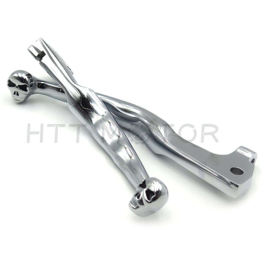 Aftermarket Бесплатная доставка мотоцикл части Хром Череп Тормозные сцепления рычаги