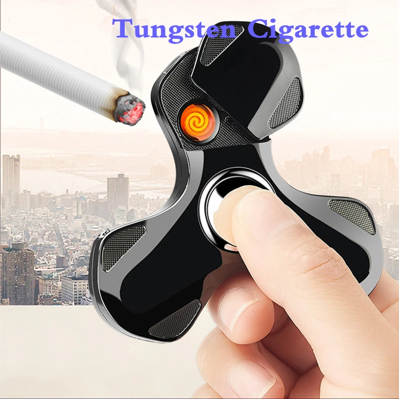 2020 популярная электронная USB зажигалка на кончик пальца ручной Спиннер