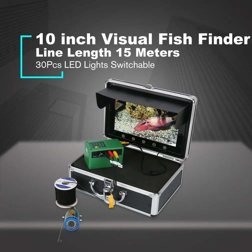 Визуальный рыболокатор подводная рыболовная камера 10 дюймов дисплей высокой