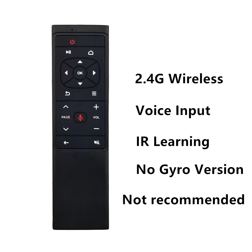 L8star 2,4G Air mouse пульт дистанционного управления MT12 голосовой поиск гироскоп Беспроводная IR Fly Aero мышь для Android Linux tv Smart IP tv Box - Цвет: No Gyro