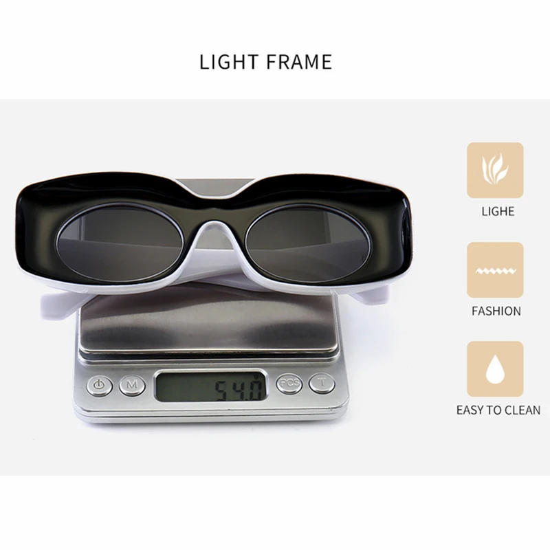 Очки солнцезащитные Emosnia овальные модные маленькие декоративные квадратные очки