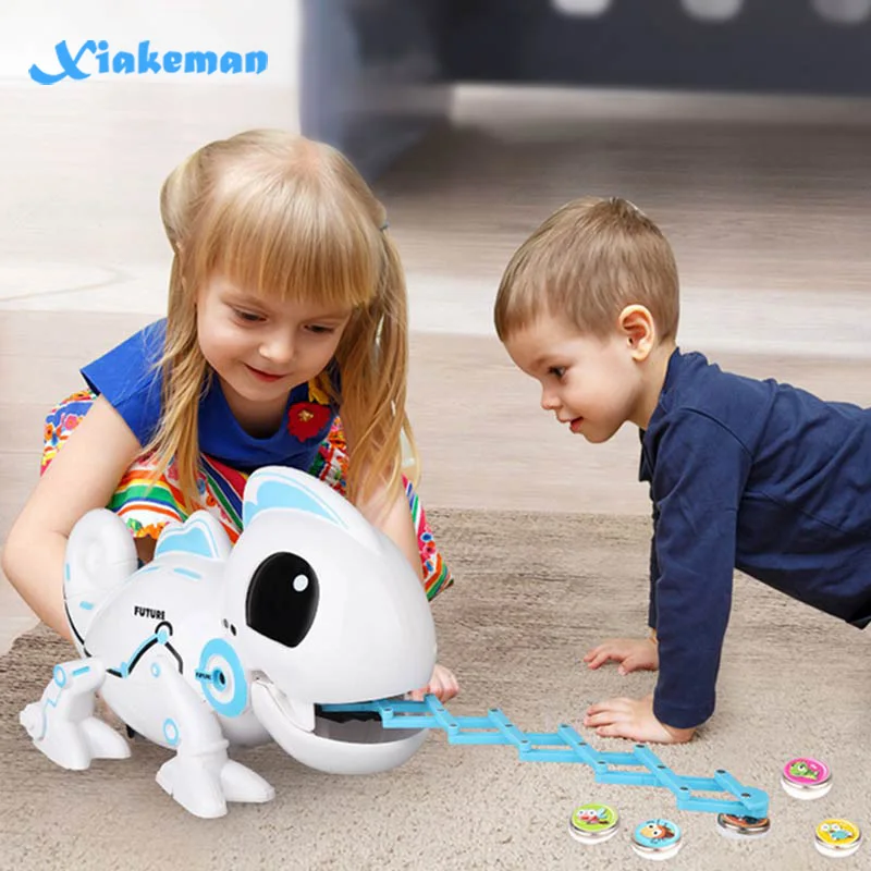 Электронный умный робот хамелеон Роботизированная Игрушка Хамелеон игрушка для