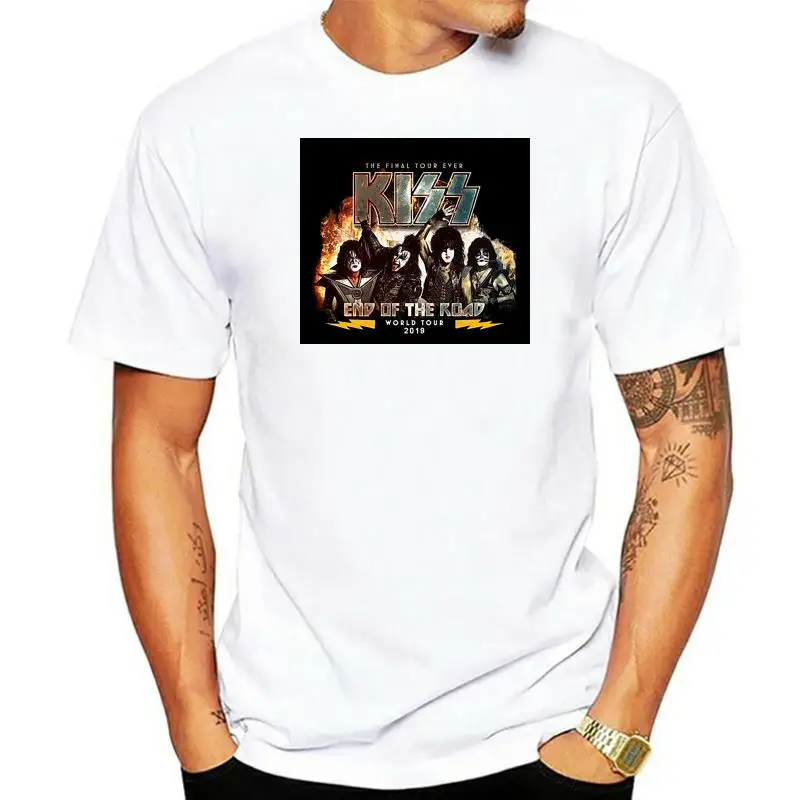 

Летняя футболка с надписью Kiss Band End Of The Road Tour, размеры от S до 5xl, 2019