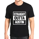 Новая модная футболка с принтом прямо из Остина Техаса, индивидуальные футболки, мужские свободные топы