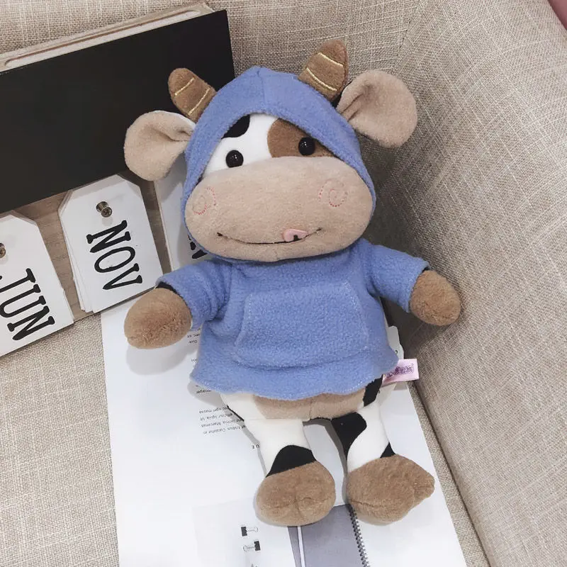 2020 New Cute Animal Cartoon Cows Stuffed Plush Toy Kawaii Cattle Comfortable Soft Children Birthday Present Christmas Gift | Игрушки и
