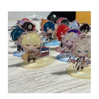 game genshin impact dessert series barbara gunnhildr klee barbatos double plug acrylic figure stand display model plate gift