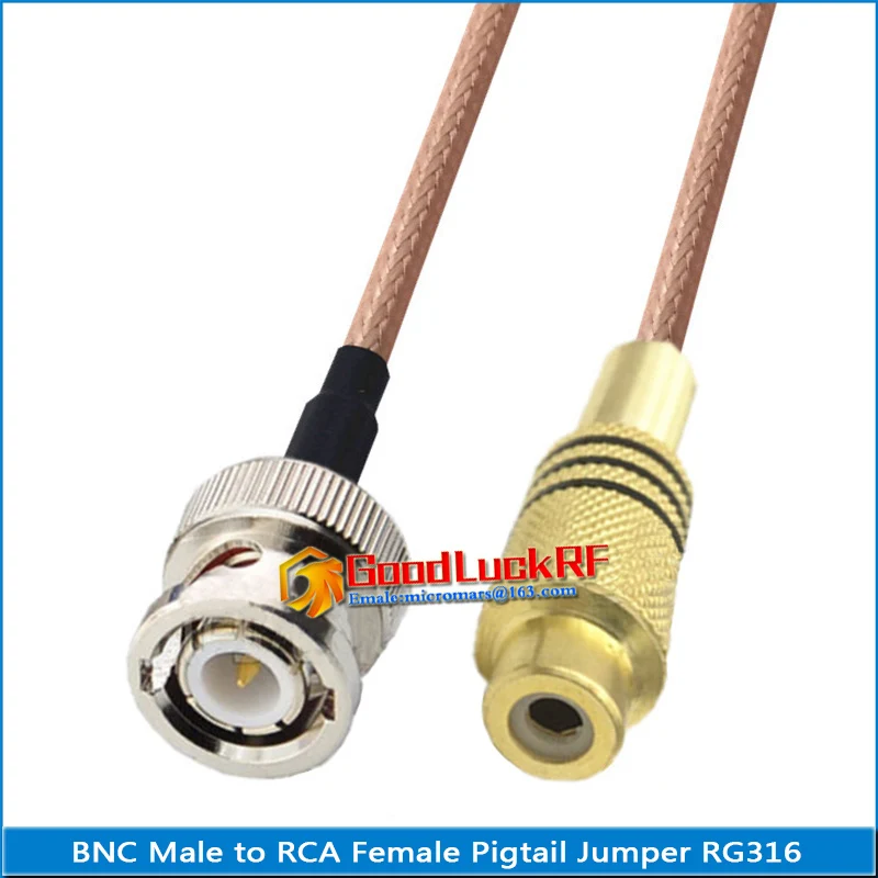 Комплект высокого качества Q9 BNC к RCA мужской и женский косичка джемпер