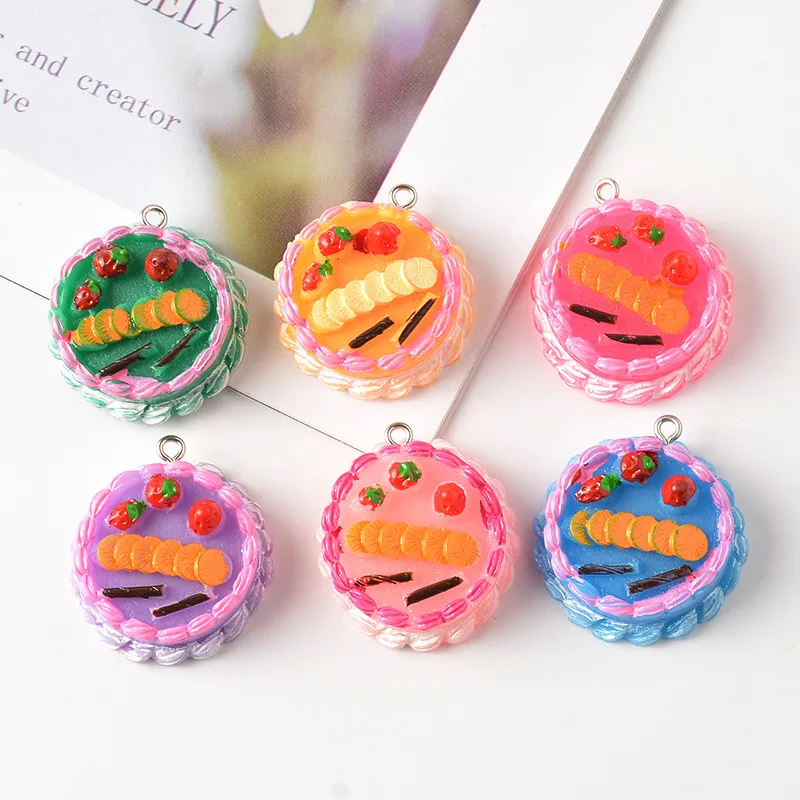 10 шт цветной конфетный цвет торт мультфильм Смола аксессуары Клей эпоксидный