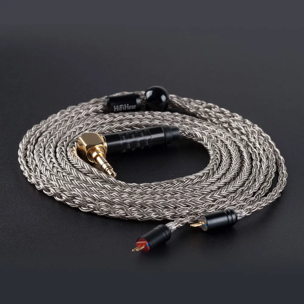HiFiHear 16 Core посеребренный медный кабель 2,5/3,5 мм сбалансированный кабель с MMCX/2pin разъем для KZZS10 PRO AS10 C16 C12