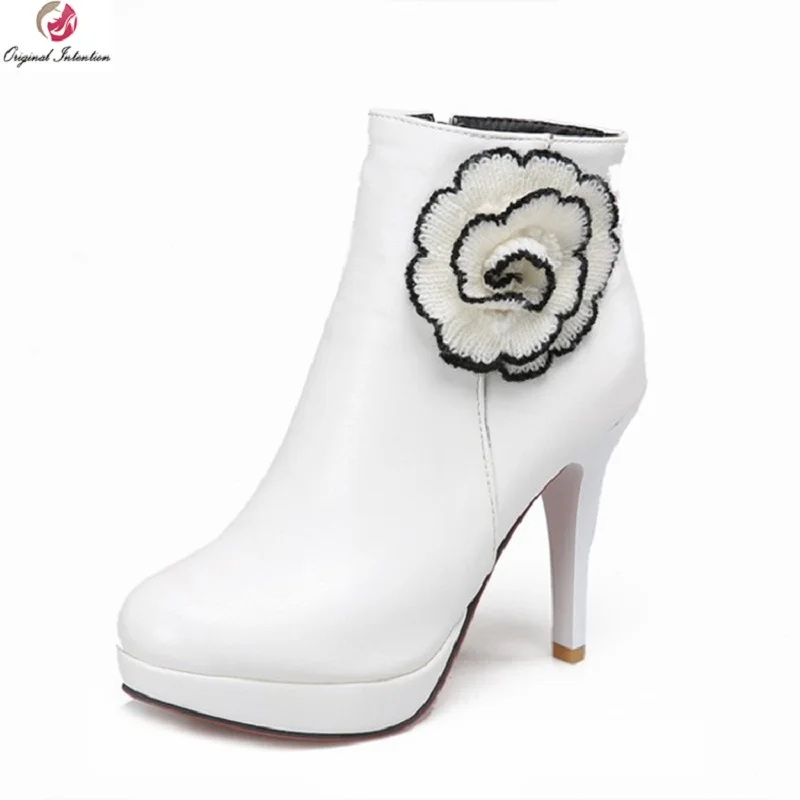 Оригинальные Модные женские зимние ботинки пикантные ботильоны с круглым носком