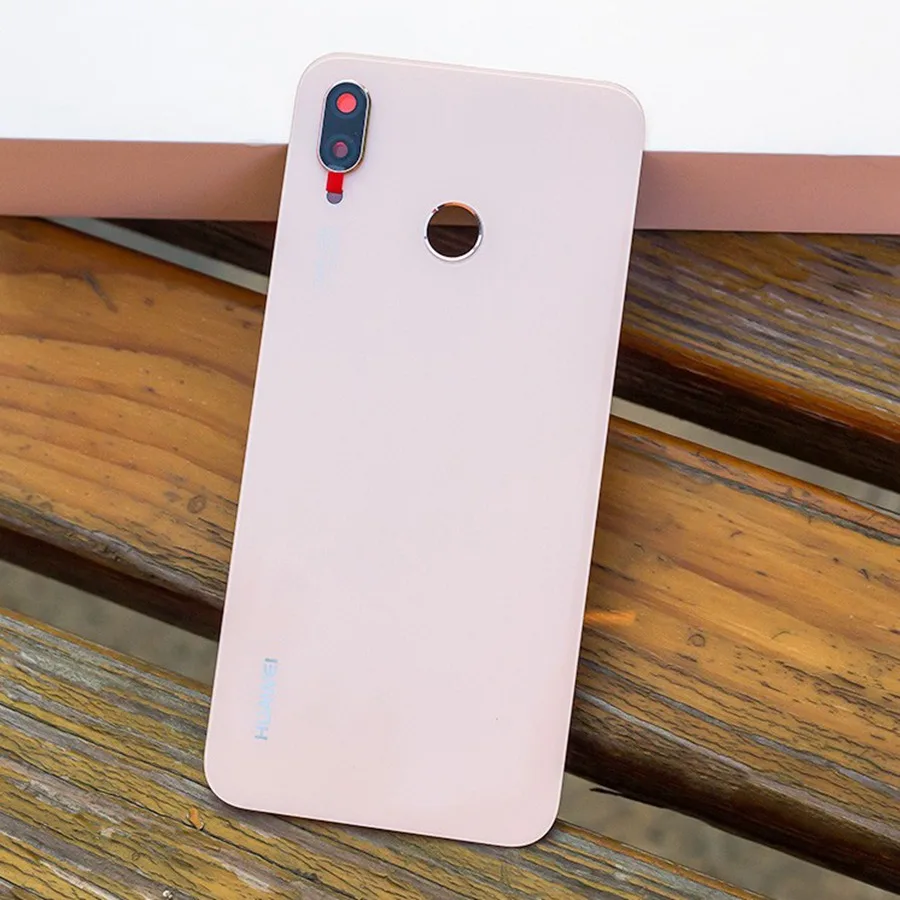 Для huawei P20 Lite задняя крышка для батареи+ объектив камеры для huawei P20 Lite Крышка для батареи Nova 3e Задняя Дверь Корпус чехол панель