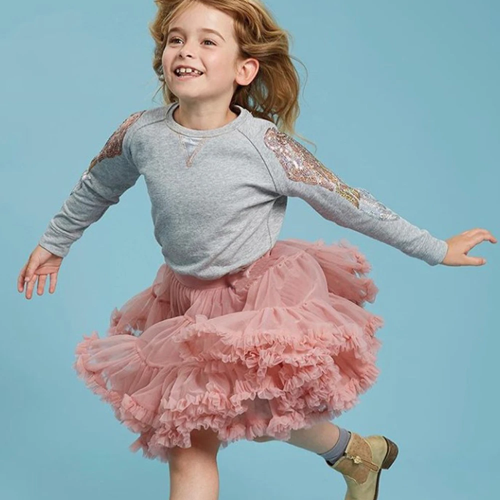 Юбка-пачка Детская летняя желтого фиолетового коричневого цветов | одежда и