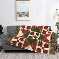 new year nordic geometry coral fleece plush throw blanket merry christmas vintage blanket for home outdoor ultra soft bed rug
