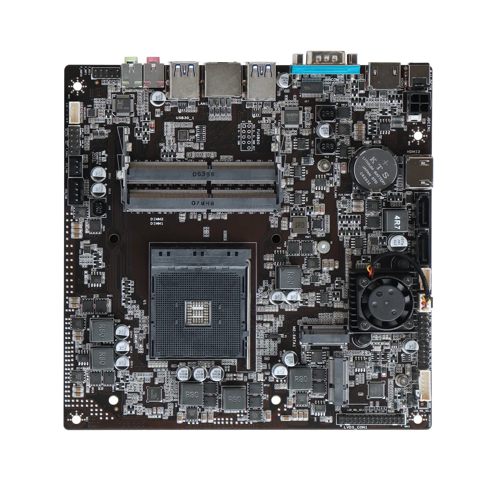 

2022 НОВАЯ тонкая материнская плата LDCX AMD A320 ITX AM4 Mini с промышленным контролем