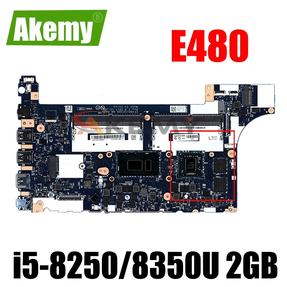 

For lenovo ThinkPad E480 E580 01LW922 original mainboard NM-B421 Laptop motherboard 100% fully tested With i5-8250/8350U 2GB