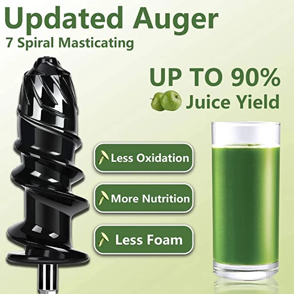 

AMZCHEF Professional Juice Machine Masticating Slow Auger Juicer Fruit and Vegetable Juice Extractor Compact Cold Press