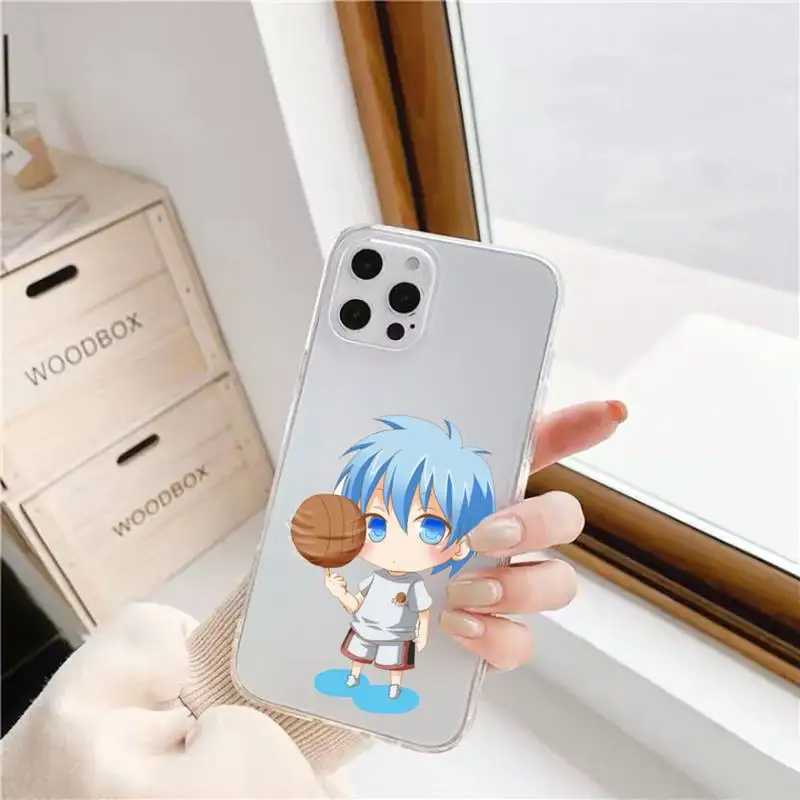 

Kuroko No Basket Anime Phone Case Transparent for iPhone 11 12 6 7 8 Pro X XS Max XR Plus Silicone Soft TPU Clear mobile bags