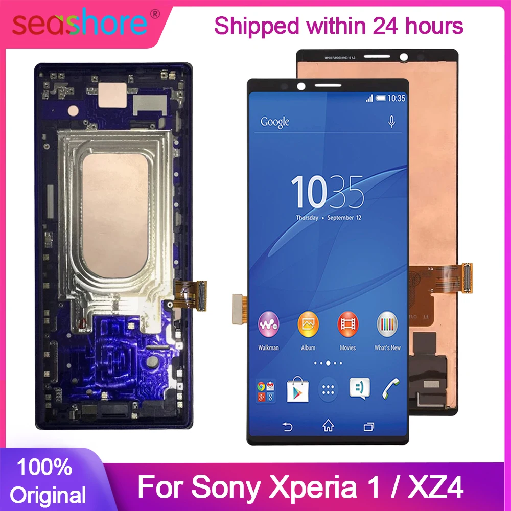 Pantalla t&aacute;ctil Original para SONY Xperia 1, piezas de repuesto de digitalizador LCD, J8110, J9110, J9110-0