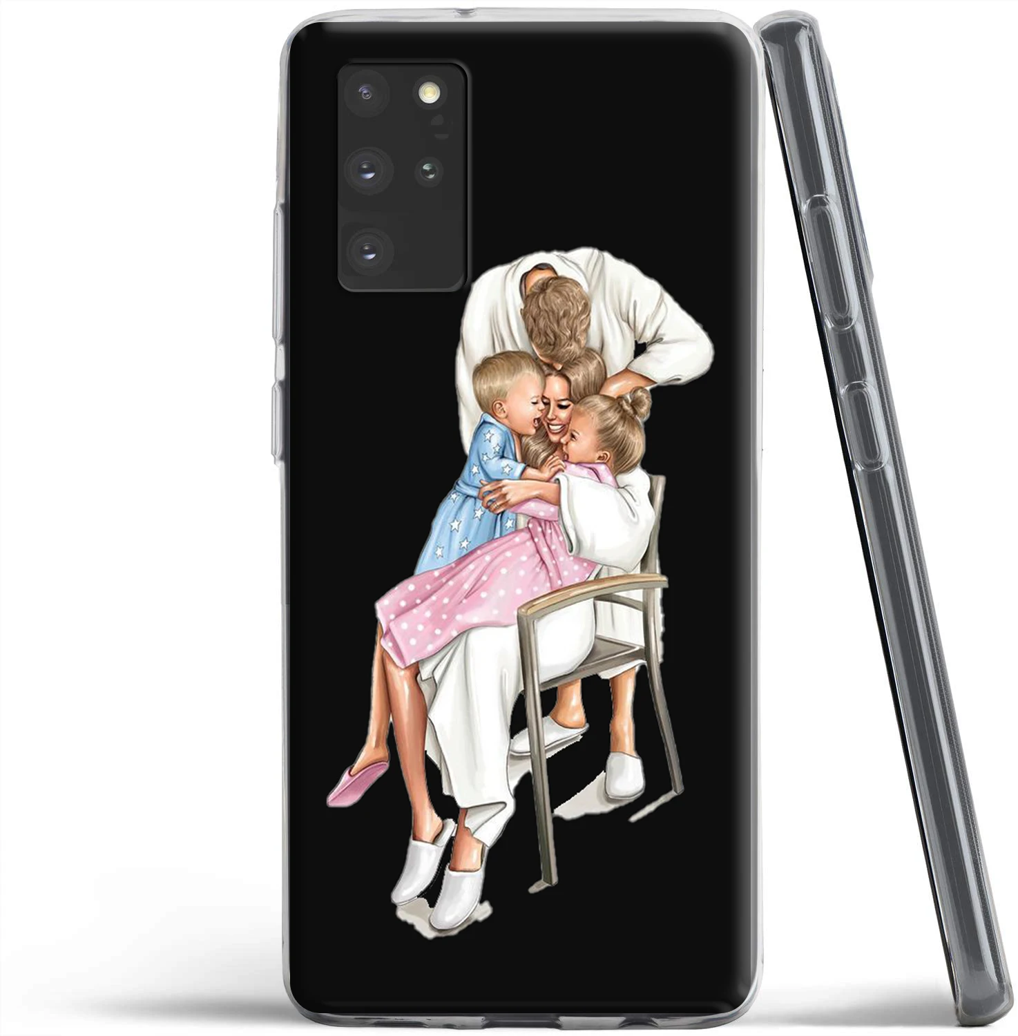 Модный чехол для девочек мамы папы Samsung Galaxy A51 A71 A81 A91 A20 A20S A20E A30 A30S A40S A50 A50S A60 A70 A70S |