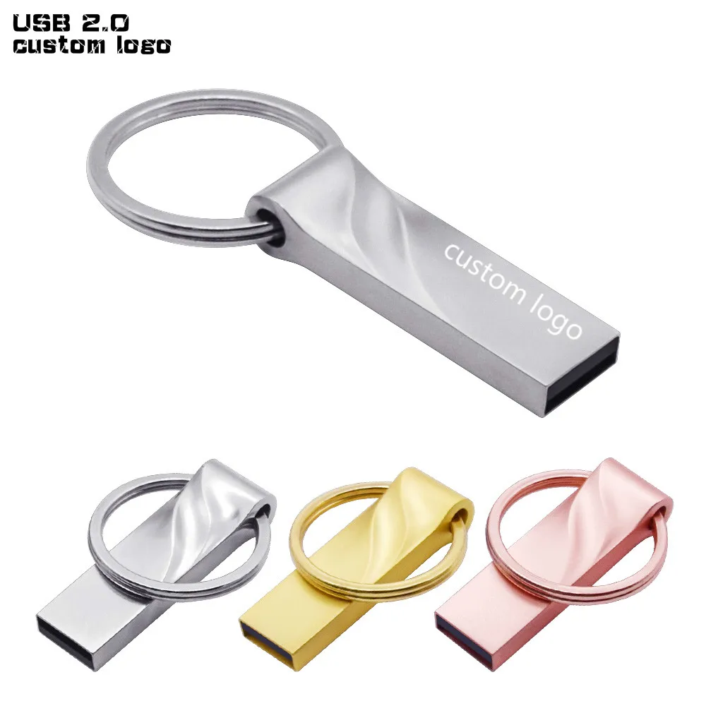 Высокоскоростной металлический Usb флеш накопитель цвета розового золота 2 0