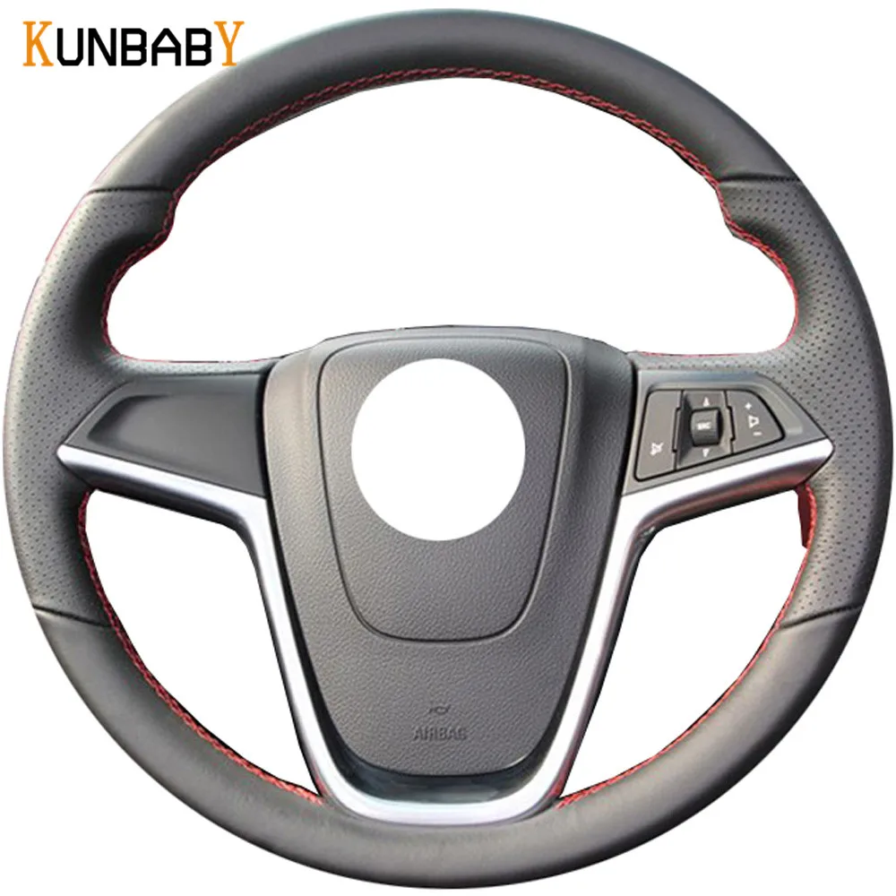 Автомобильный Стайлинг KUNBABY чехол рулевого колеса автомобиля из натуральной
