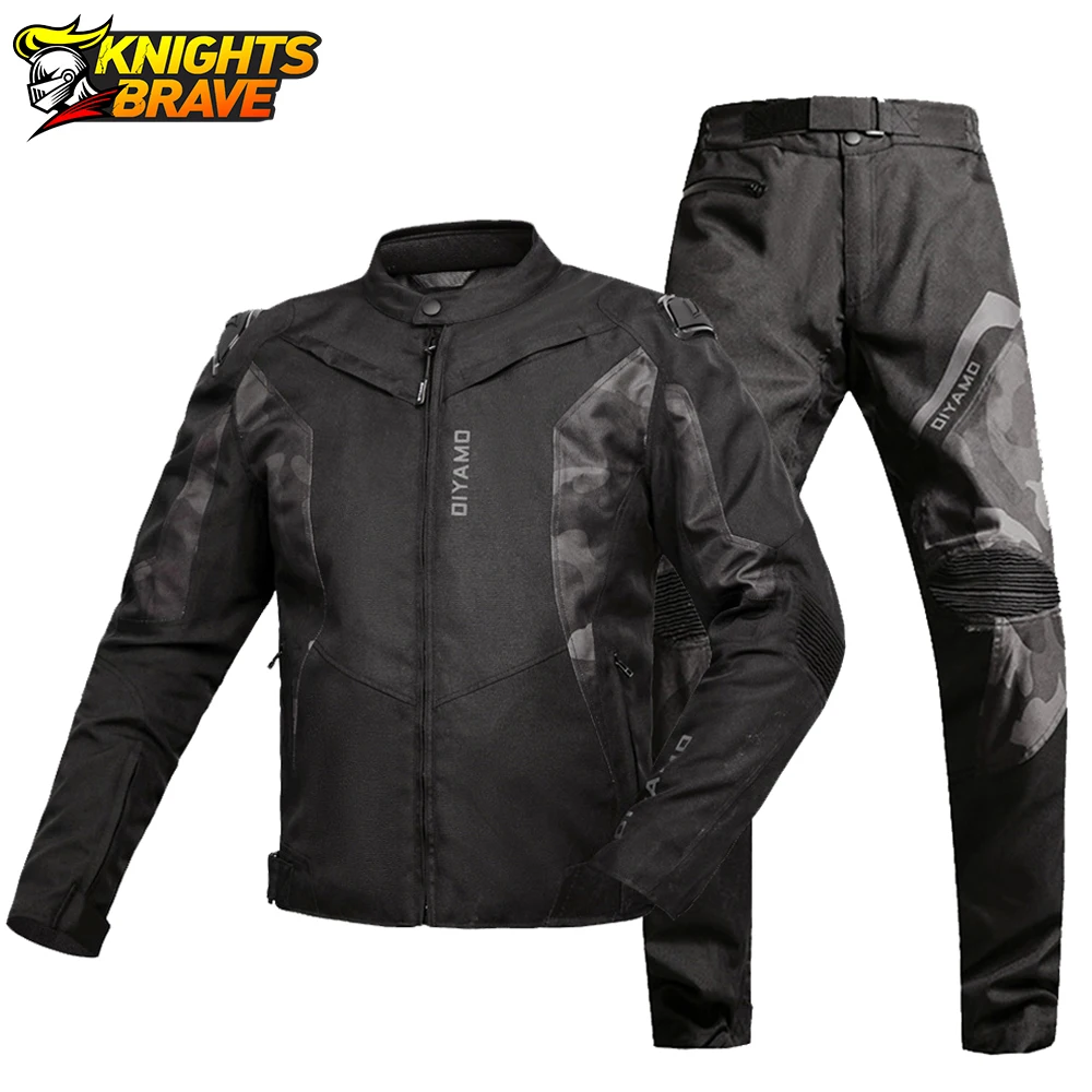 DIYAMO Waterproof Motorcycle Jacket Men Motorcycle Racing Suit Protective Gear Chaqueta Moto Hombre Hip Protector Moto Clothing
