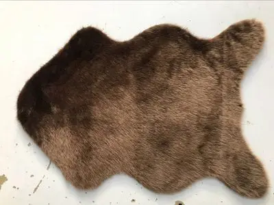 brown Коврик из овчины, коврик для ковра, противоскользящий стул, чехол для дивана, для спальни, домашний декор, s для искусственного меха 42 - Цвет: brown