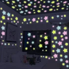 100 шт. 3D звезды светится в темноте наклейки на стену; Блестящие светящиеся наклейки игрушки для детской комнаты, Спальня декор для потолка