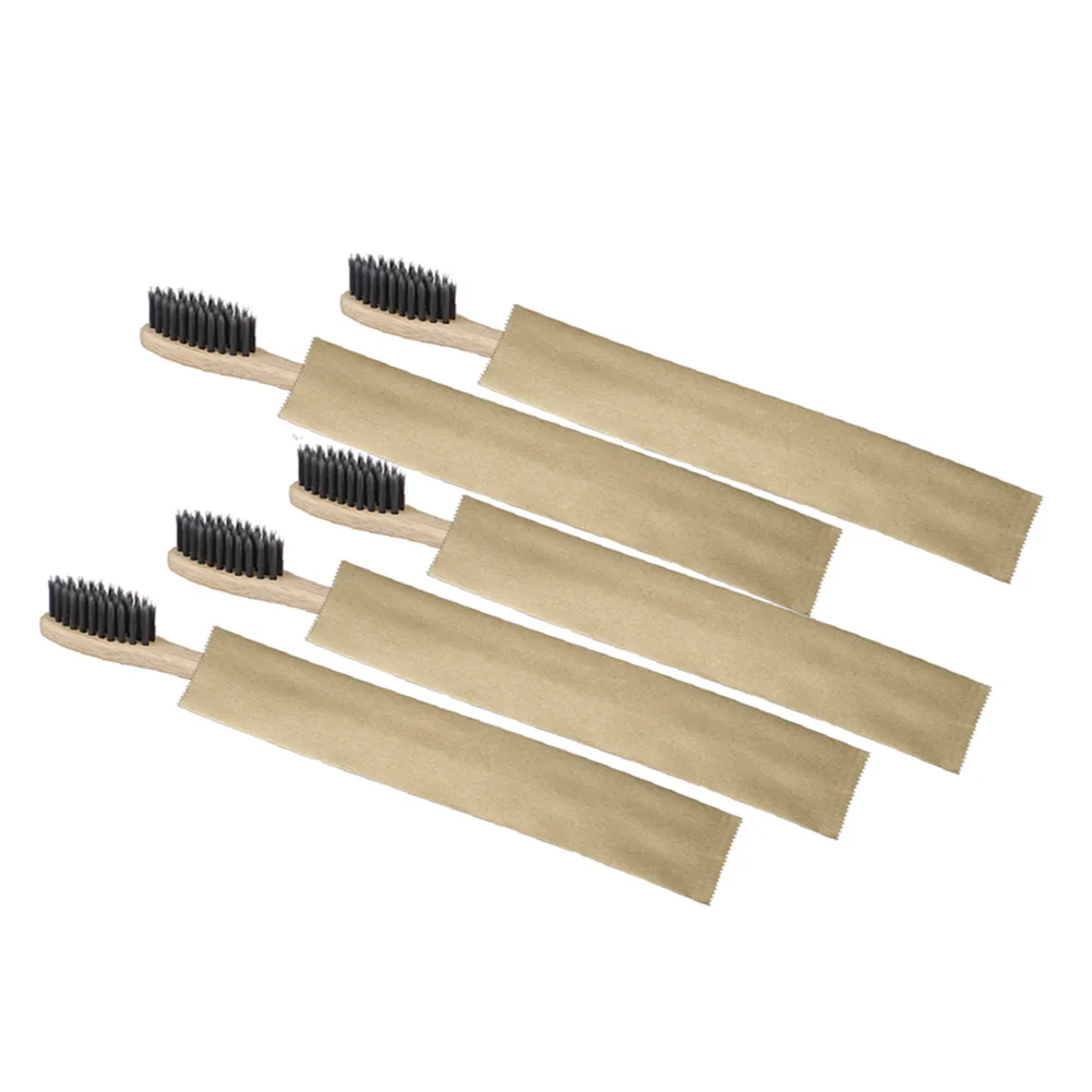 

10pc/Set Wood Natural Bamboo Toothbrush Customize Toothbrushes Capitellum Fiber Bristle Toothbrush Eco-Friendly Oral Care