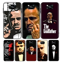scarface godfather for xiaomi poco x3 nfc m3 m2 x2 f3 f2 pro c3 f1 mi play mix 3 a2 a1 6x 5x soft phone case