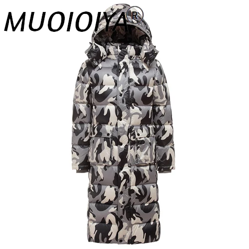 

Thick Warm Winter Long Jacket Men Clothes 2022 Streetwear Camouflage 90% Duck Down Coat Fur Hooded Overcoat Hiver L031