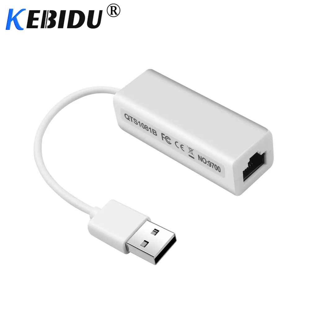Kebidu USB 2 0 к RJ45 Lan адаптер Сетевая карта RD9700 высокая скорость для Mac OS Android планшетный
