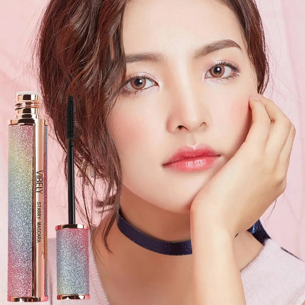 

Waterproof Starry Sky Mascara Eyelash Mascara Natural Thickening Lengthening Mascara No Clumping, No Smudging Lasting All Day