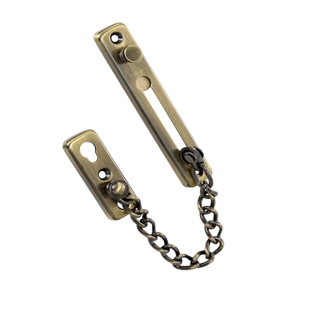 4 шт./лот замок на дверную цепочку из нержавеющей стали противоугонная Дверная