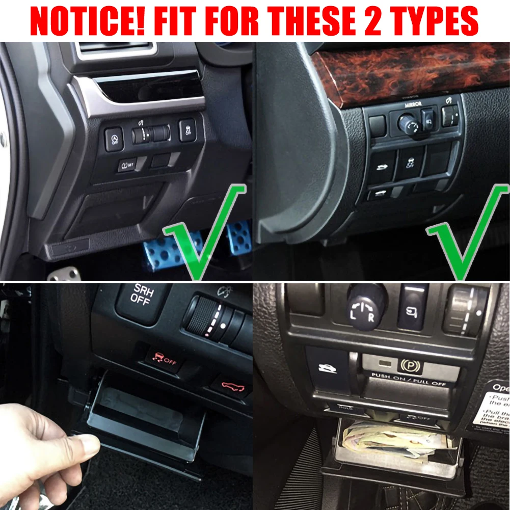 

1pc Car Fuse Box Coin Container Bin Storage Tray Holder Xv Impreza Wrx High Quality Material Durable For Subaru Auto Accessories