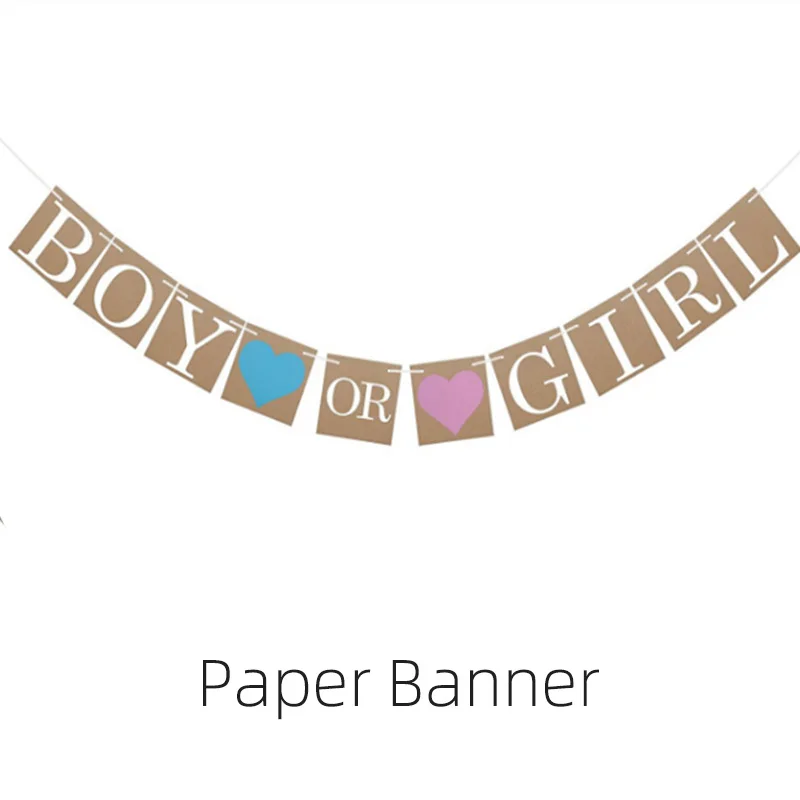 paper banner Гигантский 36 дюймов Пол раскрыть вечерние шар черный круглый джинсы для маленьких мальчиков или девочек голубого и розового цвета Confetti Poppers нетоксичный порошок Baby Shower JL0049 - Цвет: paper banner