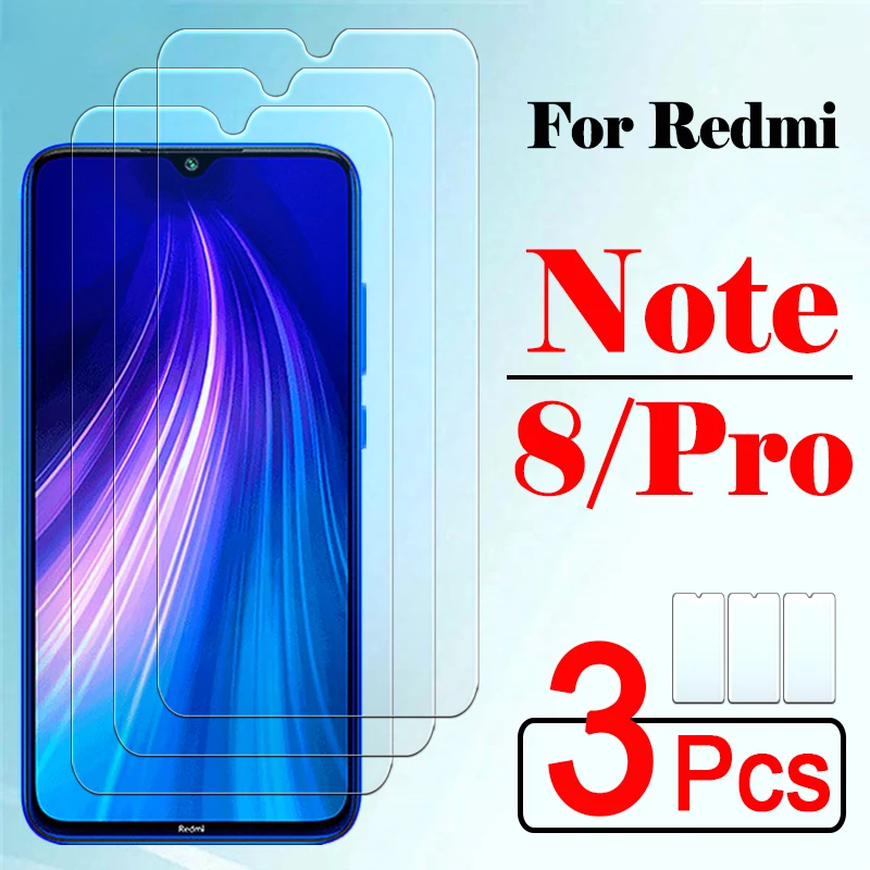 3 шт. radmi note 8 pro Защитное стекло для xiaomi redmi не 8pro Примечания not8 note8 экран протектор
