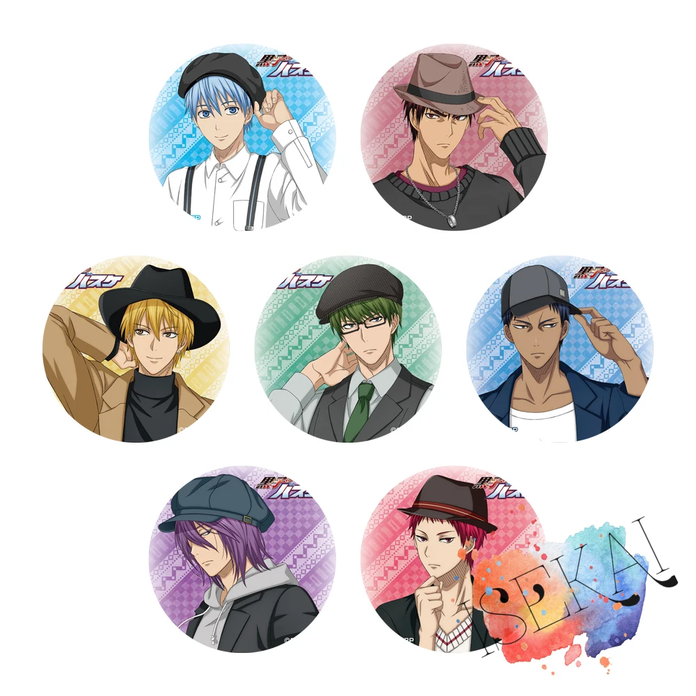 Kuroko's баскетбольный значок Аниме Kuroko no Basuke Tetsuya Kagami Taiga кисэ рёта Atsushi