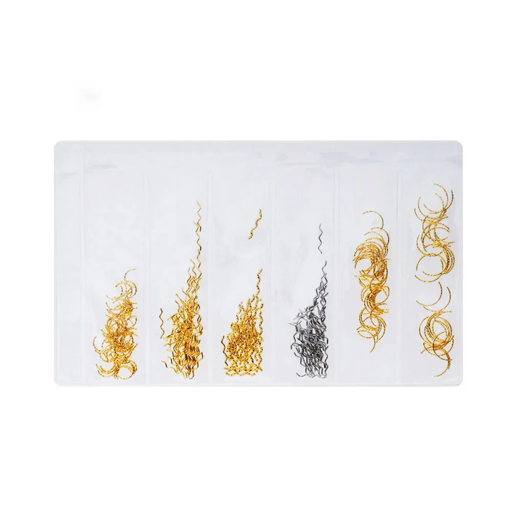 1 пакет золотые украшения для дизайна ногтей аксессуары Дизайн ювелирные изделия