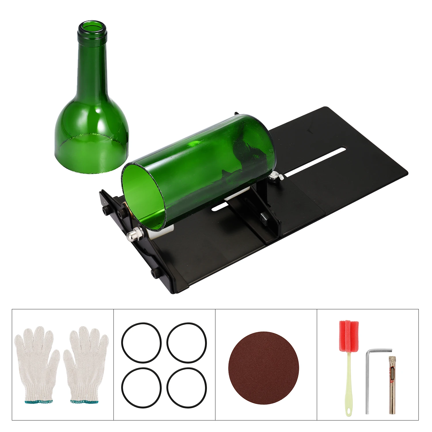 Регулируемая металлическая машина для резки стеклянных бутылок|Наборы ручных